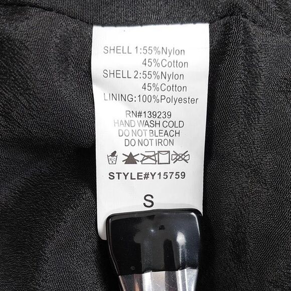 DO+BE Lace Shorts Womens Small Black White Scallop Hem High Rise Lined New - Picture 10 of 11